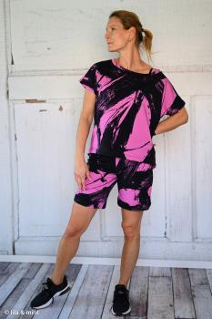 Preview: French Terry Kombi Pink Edddy the Crab von Thorsten Berger by Swafing